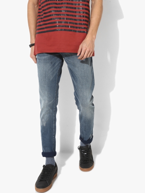 

Blue Washed Mid Rise Skinny Fit Jeans