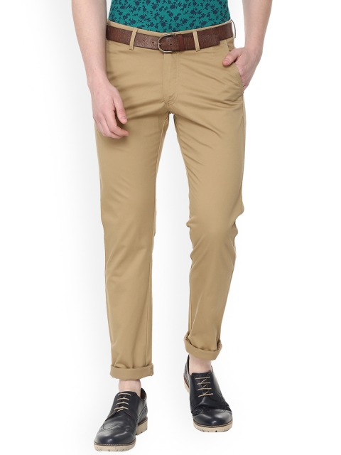 

Allen Solly Men Brown Slim Fit Solid Regular Trousers