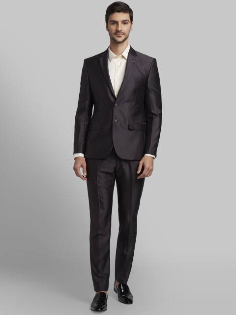 

Parx Men Brown Solid Regular-Fit Single-Breasted Formal Suit