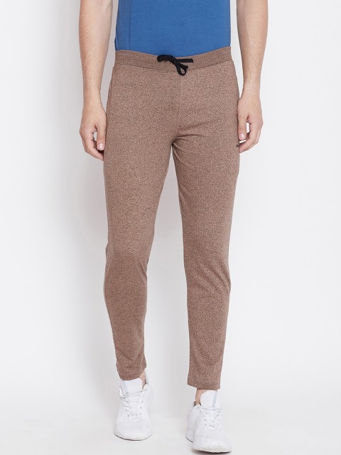 

Okane Men Tan Brown Solid Slim-Fit Trackpants