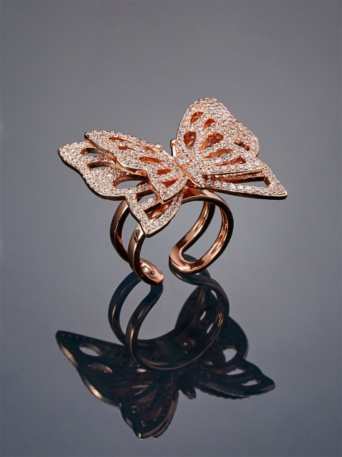 

SHAZE Women Rose Gold Plated Ring