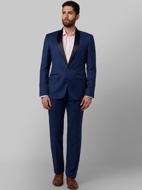 

Park Avenue Men Blue Solid Regular Fit Suit