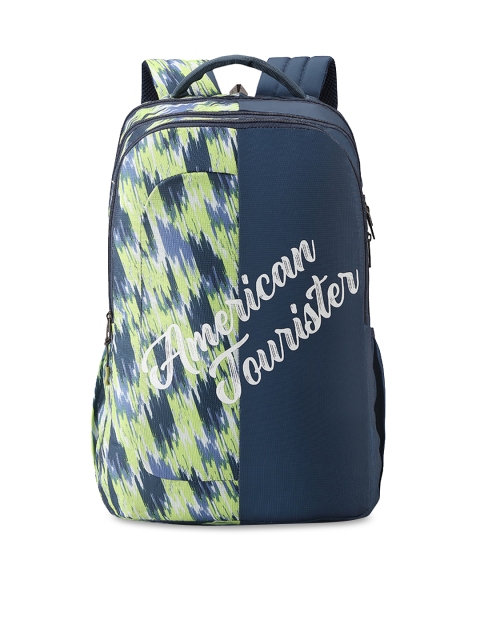 

AMERICAN TOURISTER Unisex Blue Brand Logo Backpack