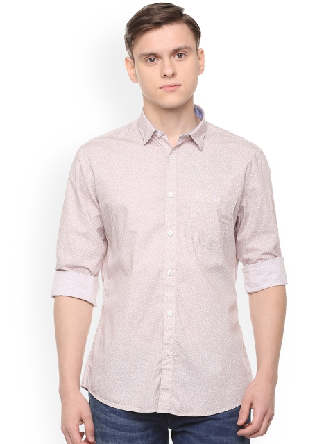 

Van Heusen Sport Men Beige Slim Fit Printed Casual Shirt