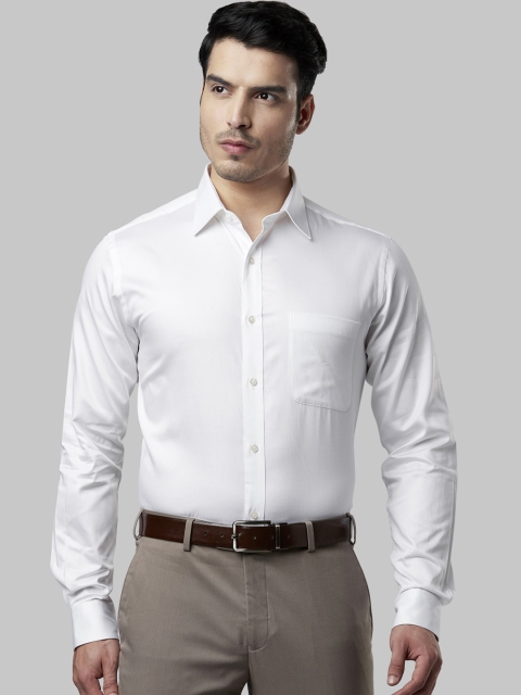 

Raymond Men White Slim Fit Solid Formal Shirt