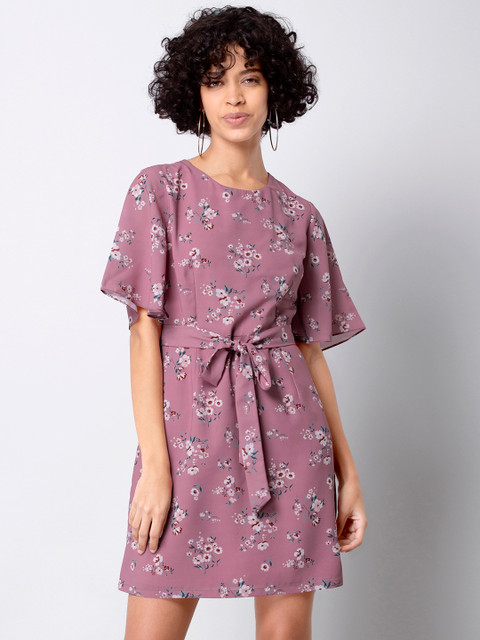 

FabAlley Women Pink A-Line Dress