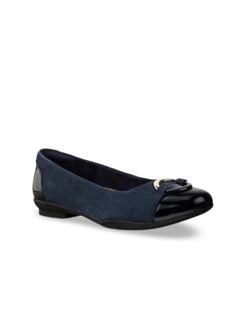 

Clarks Women Navy Blue Flatforms