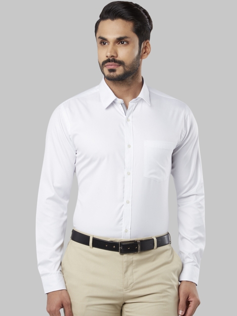 

Next Look Men White Slim Fit Solid Formal Shirt