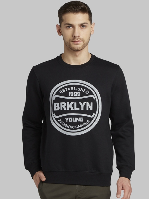 

Parx Men Black Printed Sweatshirt
