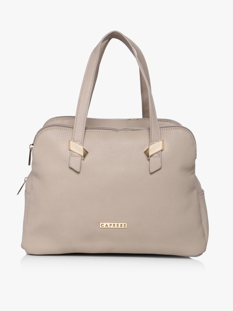 

Caprese Beige Solid Handheld Bag