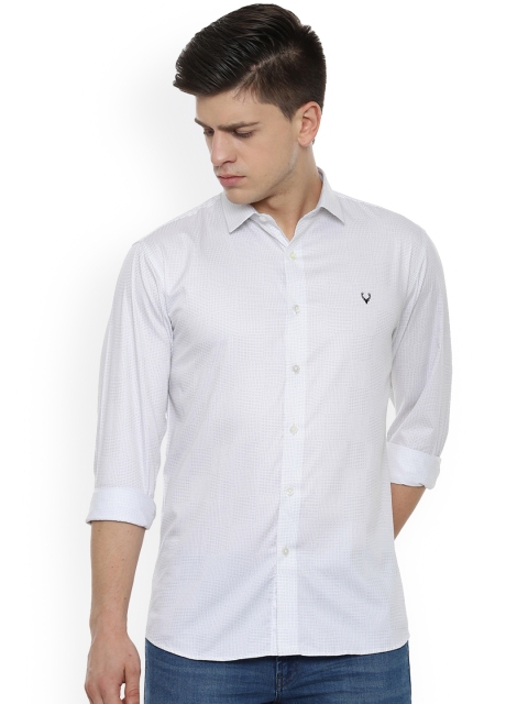 

Allen Solly Men White Slim Fit Printed Casual Shirt