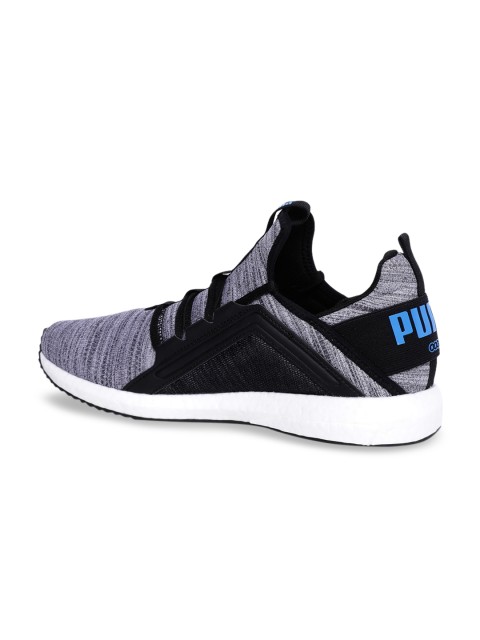 

Puma Men Black & Grey Mega NRGY Heather Knit Running Shoes