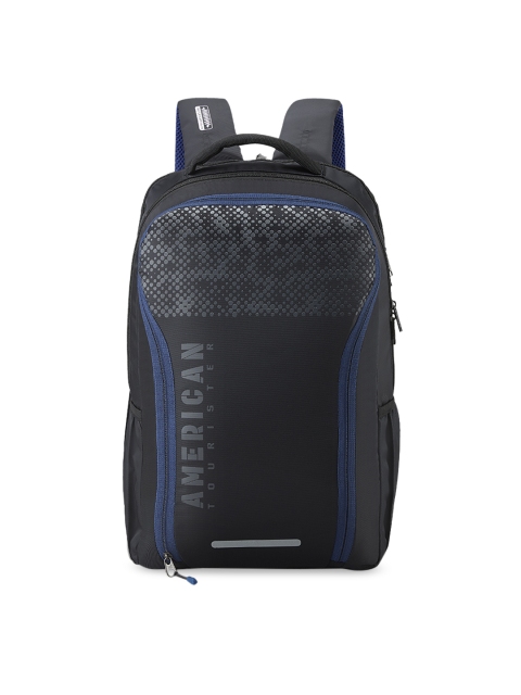 

AMERICAN TOURISTER Unisex Black Geometric Backpack
