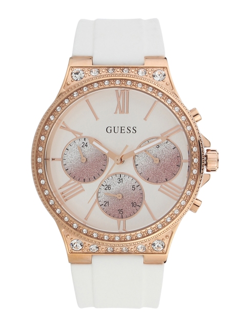 

GUESS Women White Analogue Watch W1233L1
