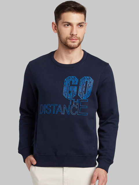 

Parx Men Blue Printed Sweatshirt