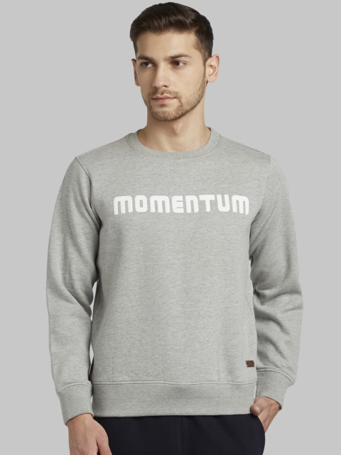 

Parx Men Grey Printed Sweatshirt