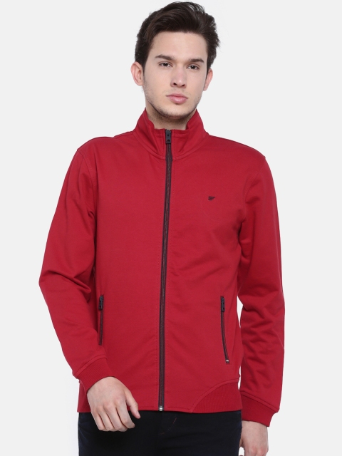 

t-base Men Red Solid Sweatshirt