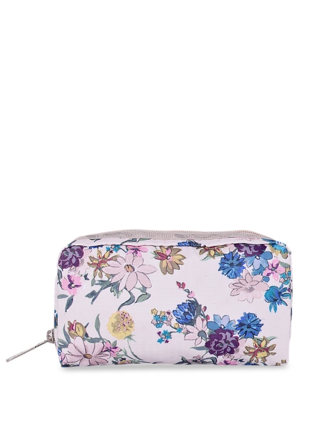 

LeSportsac Pink Rectangular Cosme Range Endless Fields Cosmetic Pouch