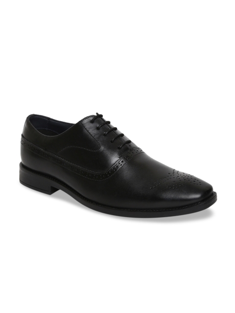 

Teakwood Leathers Men Black Formal Oxfords