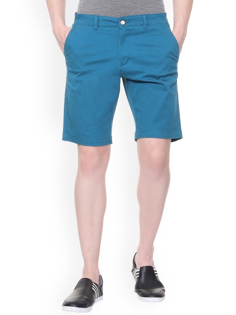 

Allen Solly Men Blue Solid Slim Fit Regular Shorts
