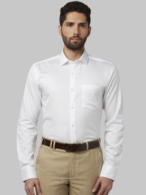 

Park Avenue Men White Slim Fit Solid Formal Shirt