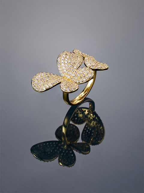 

SHAZE Women Gold Plated Ring