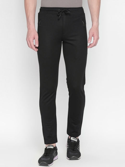 

AVOQ Men Black Solid Track Pants