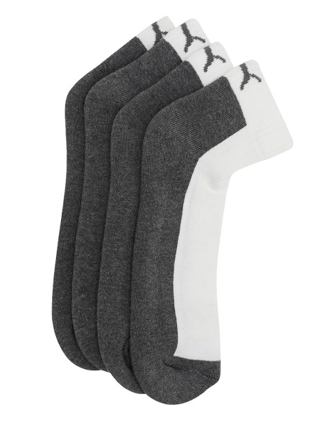 

Puma Unisex Pack of 2 Colourblocked Ankle-Length Socks, Grey