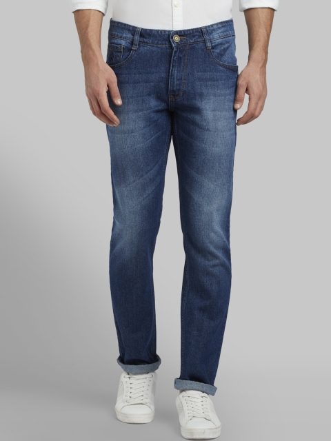 Parx Men Blue Slim Fit Mid-Rise Clean Look Jeans