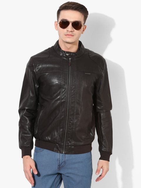 

U.S. Polo Assn. Denim Co. Men Brown Solid Bomber Jacket