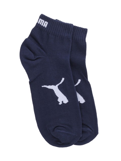 

Puma Unisex Navy-Blue Solid Ankle-Length Socks