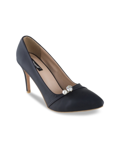 

Sherrif Shoes Women Navy Blue Solid Pumps