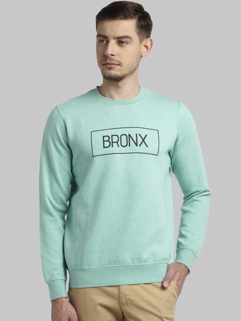 

Parx Men Green Printed Sweatshirt