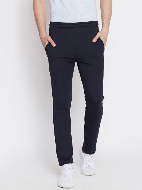 

Okane Men Navy Blue Solid Slim-Fit Trackpants