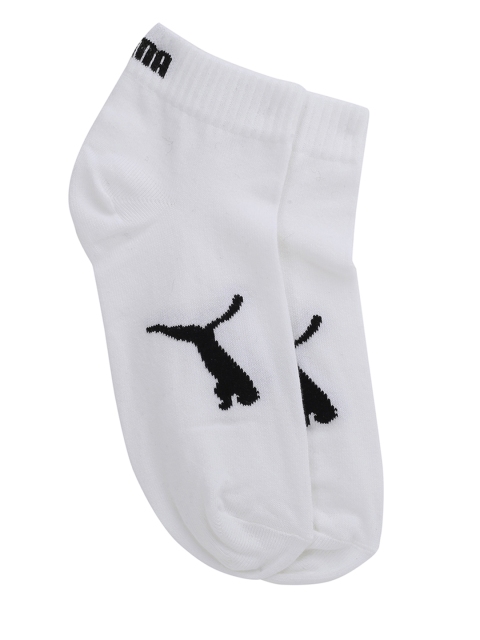 

Puma Unisex White Solid Ankle-Length Socks