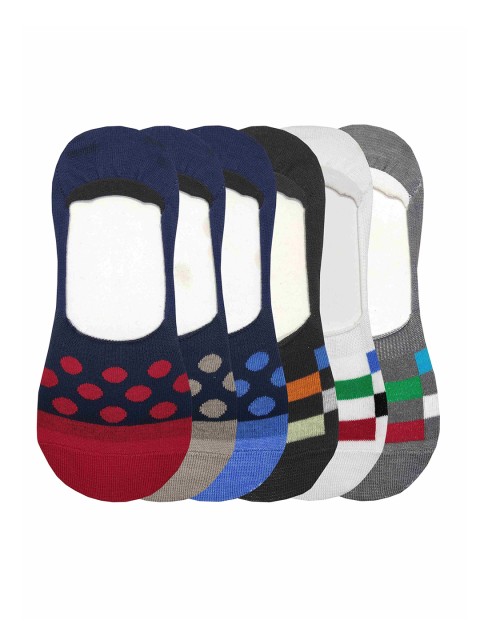 

Urban Dog Men Pack of 6 Assorted Shoe Liner Socks
