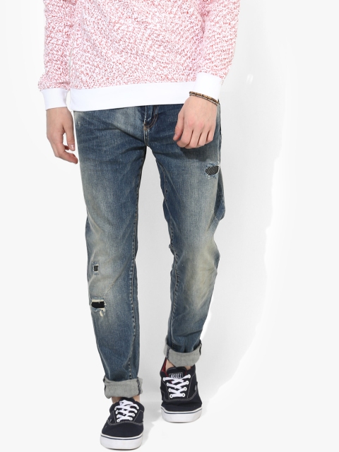 

Blue Washed Mid Rise Skinny Fit Jeans