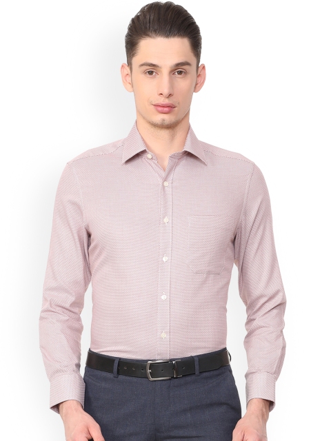 

Louis Philippe Men Brown Regular Fit Printed Formal Shirt