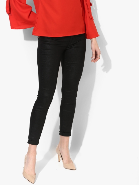 

GAS Women Black Solid Textured Jeggings