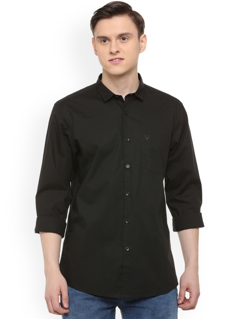 

Allen Solly Men Black Regular Fit Solid Casual Shirt