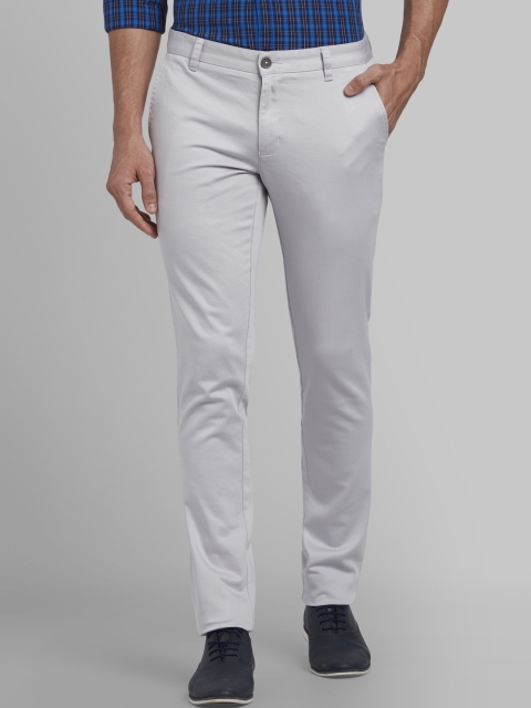 

Parx Men Grey Tapered Fit Solid Regular Trousers