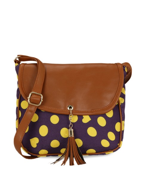 

KLEIO Purple Printed Sling Bag