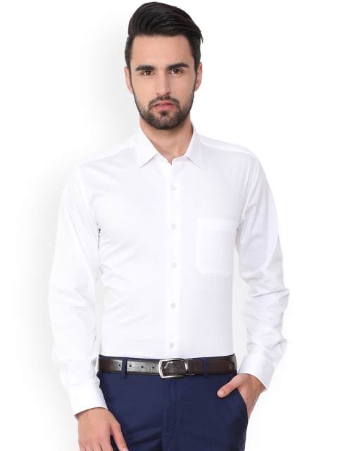 

Louis Philippe Men White Slim Fit Solid Formal Shirt