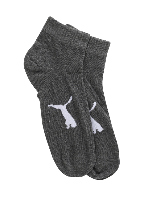

Puma Unisex Charcoal-Grey Solid Ankle-Length Socks