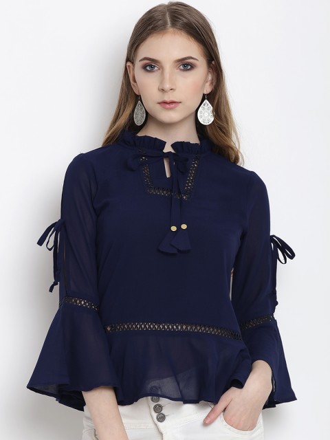 

Lady Stark Women Navy Blue Solid Top