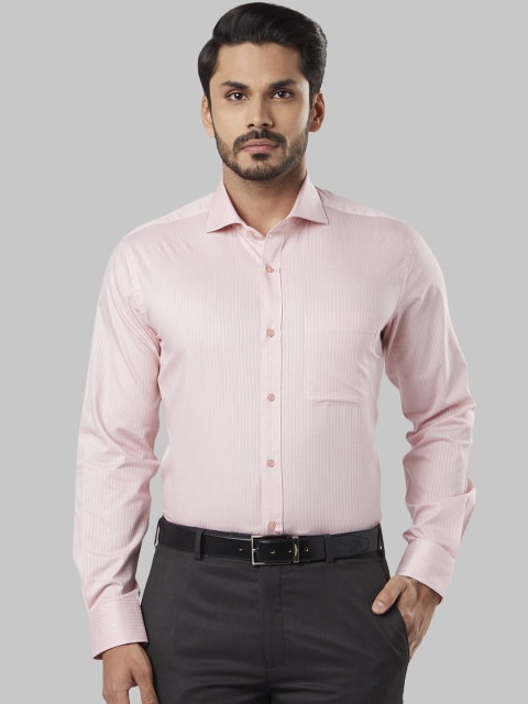 

Raymond Men Red Regular Fit Self Design Formal Shirt
