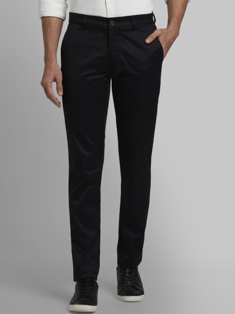 

Parx Men Black Slim Fit Solid Regular Trousers