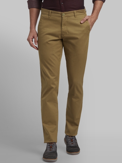 

Parx Men Khaki Tapered Fit Solid Regular Trousers