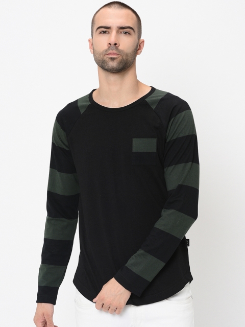 

Rigo Men Black Colourblocked Round Neck T-shirt