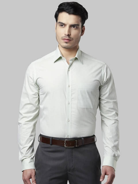 

Raymond Men Green Slim Fit Solid Formal Shirt